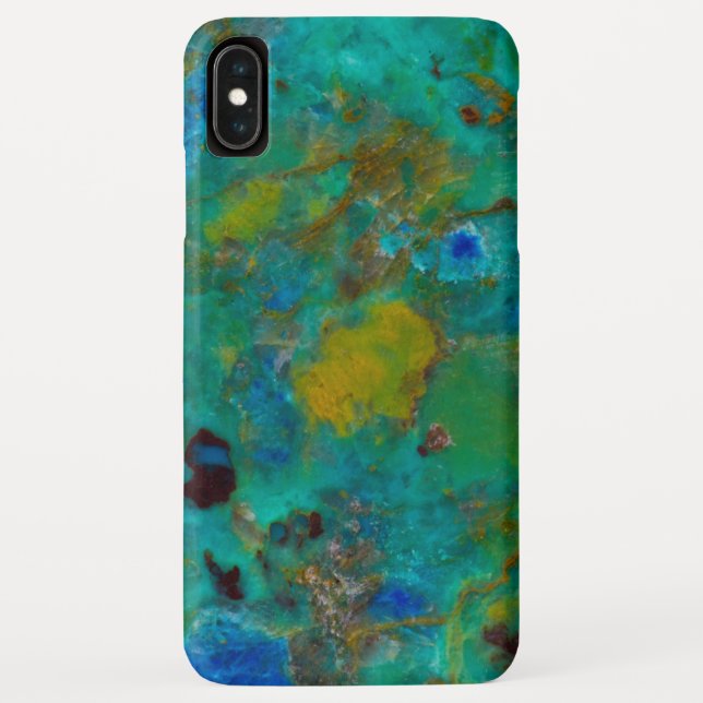 Blaue Kliff Chrysokolla Case-Mate iPhone Hülle (Rückseite)