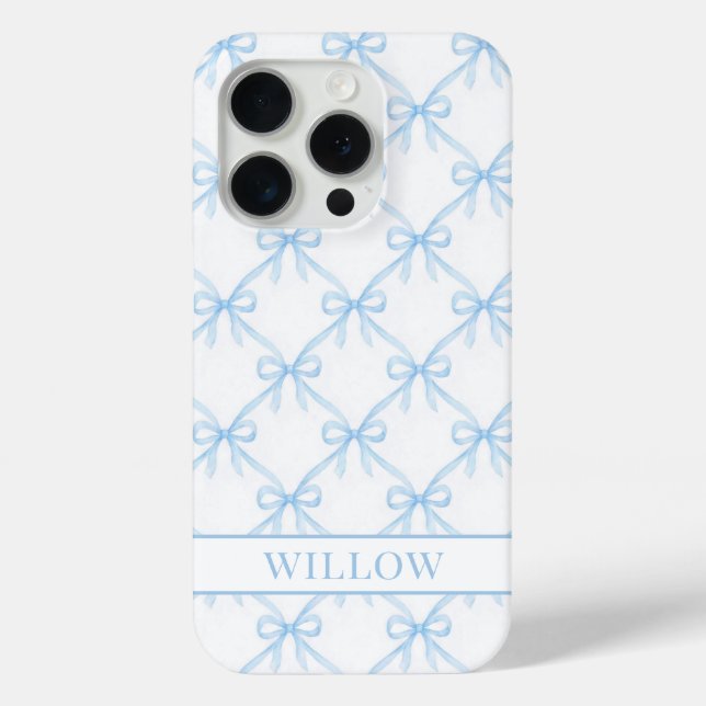 Blaue Kokette Wasserfarbenbögen Case-Mate iPhone Hülle (Rückseite)