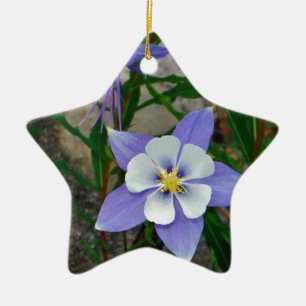 Blaue Kolonne Keramikornament