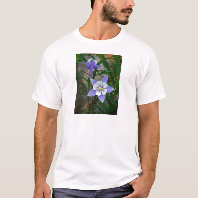 Blaue Kolonne T-Shirt (Vorderseite)