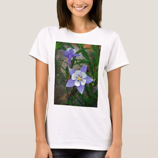 Blaue Kolonne T-Shirt (Vorderseite)
