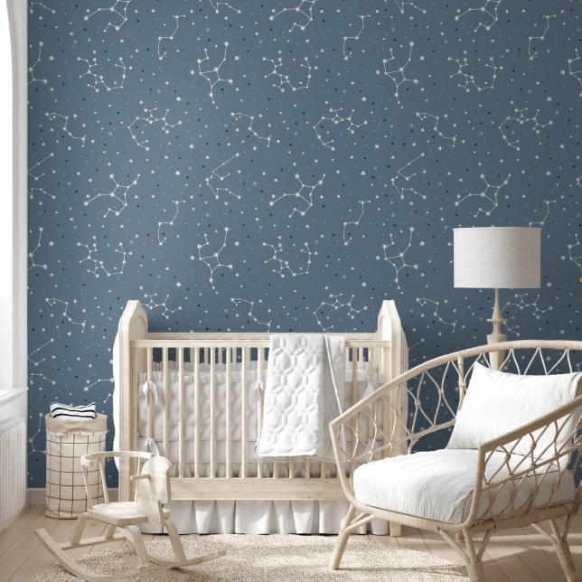 Blaue Konstellation Tapete (Kinder)