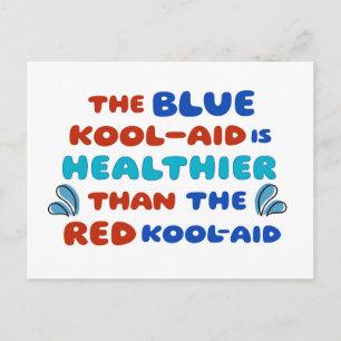 Blaue Kool-Aid POSTKARTE