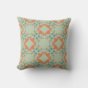 Blaue Korallen Orange Helloliv Mediterrane Fliesen Kissen