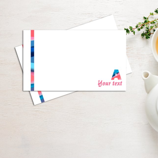 Blaue Korallenbriefe A Post-it Klebezettel (Von Creator hochgeladen)