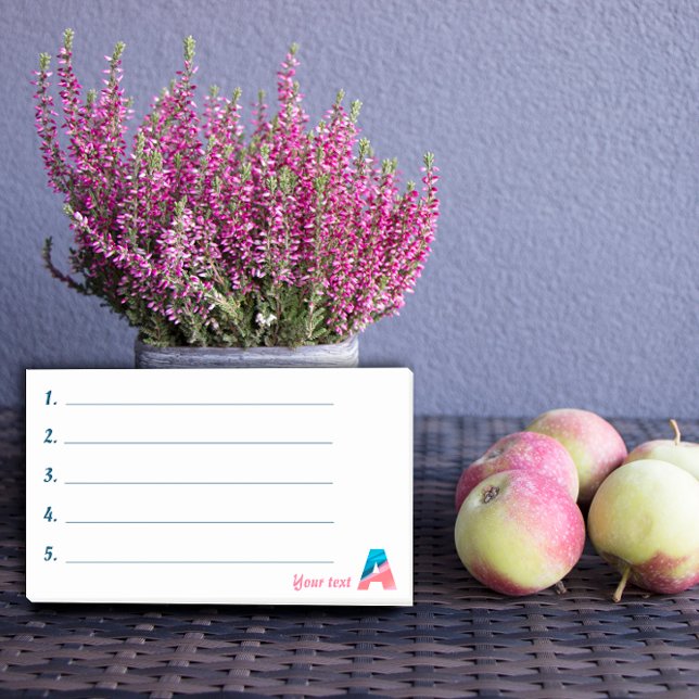 Blaue Korallenbriefe A Post-it Klebezettel (Von Creator hochgeladen)