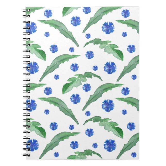 Blaue Kornblumen Notizblock (Vorderseite)