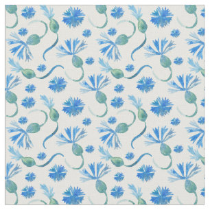 Blaue Kornblumen Stoff