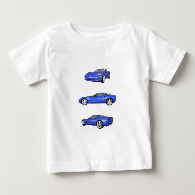 Blaue Korvette: Baby T-shirt (Vorderseite)