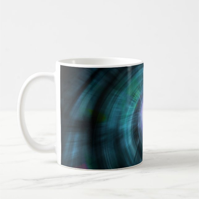 Blaue kosmische Rotation Tasse (Links)