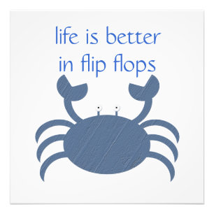 Blaue Krabbe Fotodruck