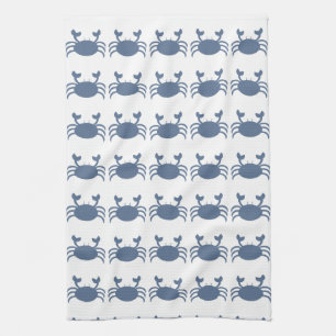 Blaue Krabbe Handtuch