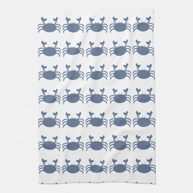 Blaue Krabbe Handtuch (Vertikal)
