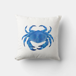 Blaue Krabbe Kissen