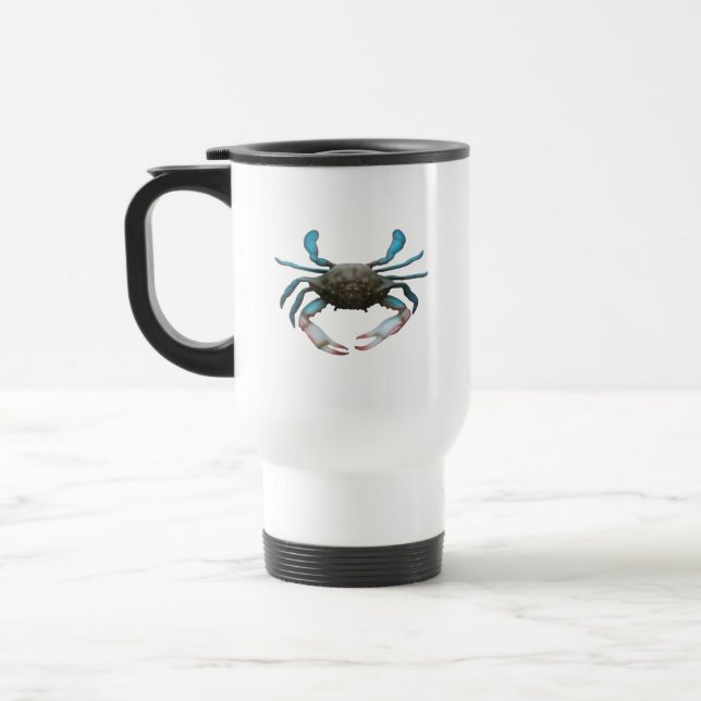 Blaue Krabbe Reisebecher (Links)