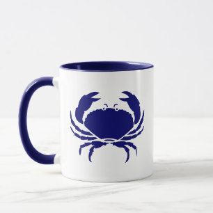 Blaue Krabbe Tasse