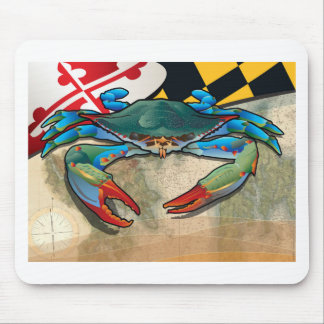 Blaue Krabbe von Maryland Mousepad