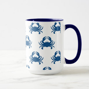 Blaue Krabben-Tasse Tasse