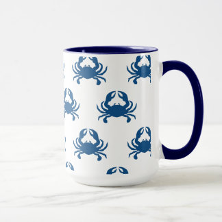 Blaue Krabben-Tasse Tasse