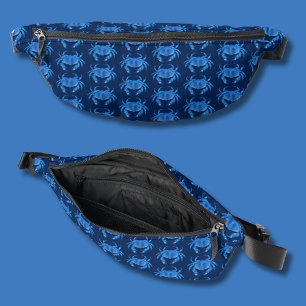 Blaue Krabbenmuster Bauchtasche