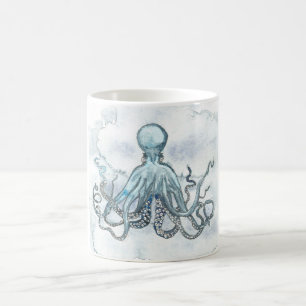 Blaue Krake 11 Tasse