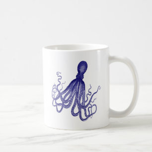 Blaue Krake 5 Kaffeetasse