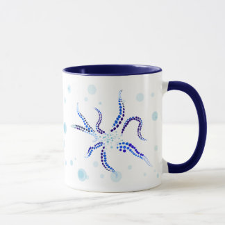 Blaue Kraken-Garten-Tasse Tasse