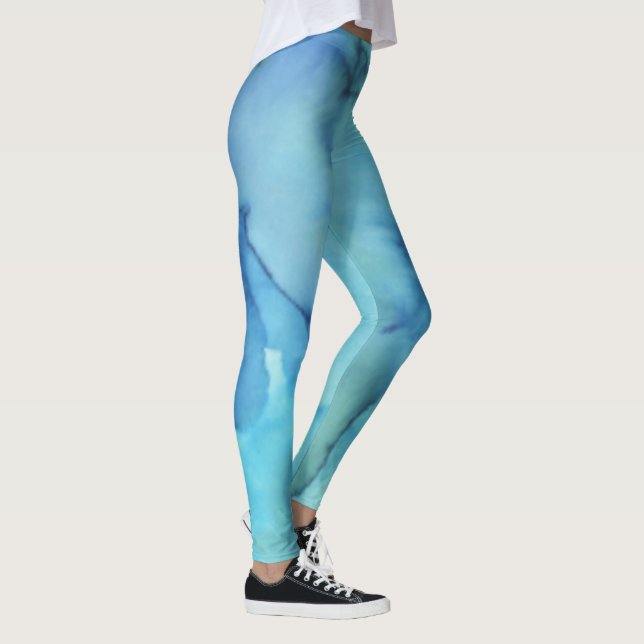 Blaue Krawatte-Die Leggings (Rechts)