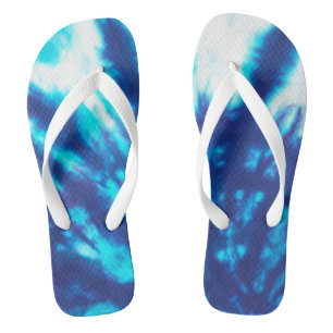 Blaue Krawatte Flip Flops