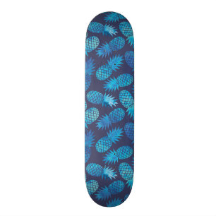 Blaue Krawatten-Ananas Skateboard