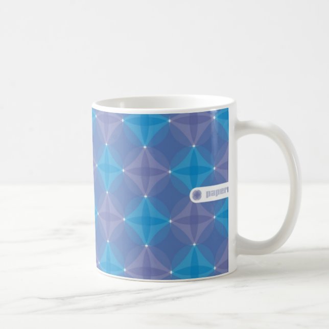 Blaue Kreis-Tasse Tasse (Rechts)