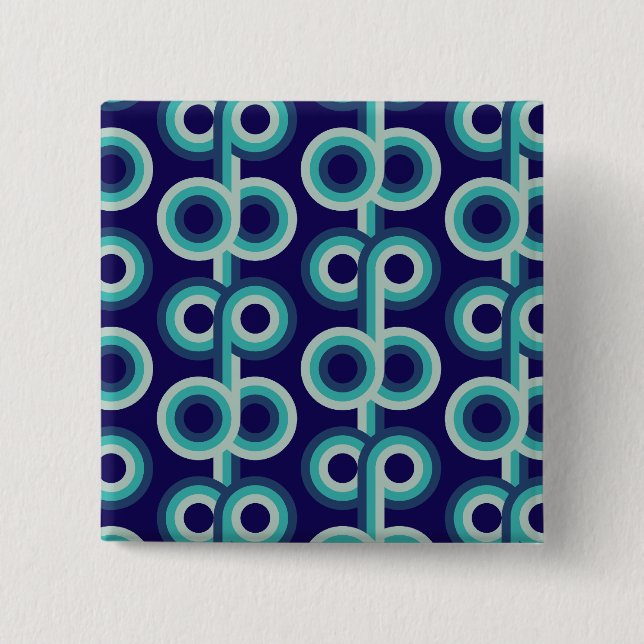 Blaue Kreise Button (Vorderseite)
