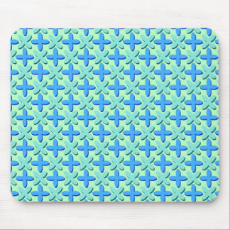 Blaue Kreuze Mousepad