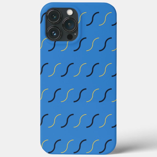 Blaue Kringel Case-Mate iPhone Hülle (Rückseite)