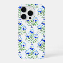 Blaue Krokusse iPhone 16 Pro Hülle
