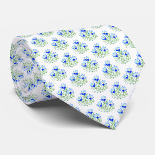 Blaue Krokusse weiße Krawatte