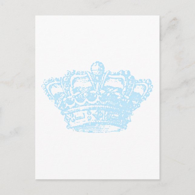 Blaue Krone Postkarte (Vorderseite)