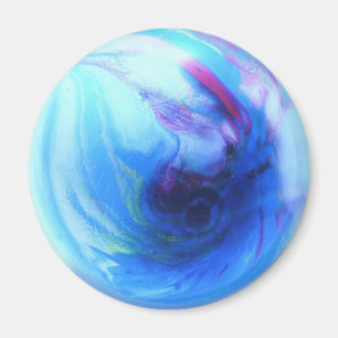 Blaue Kugel Magnet