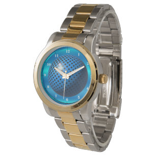 Blaue Kugel-Uhr Armbanduhr