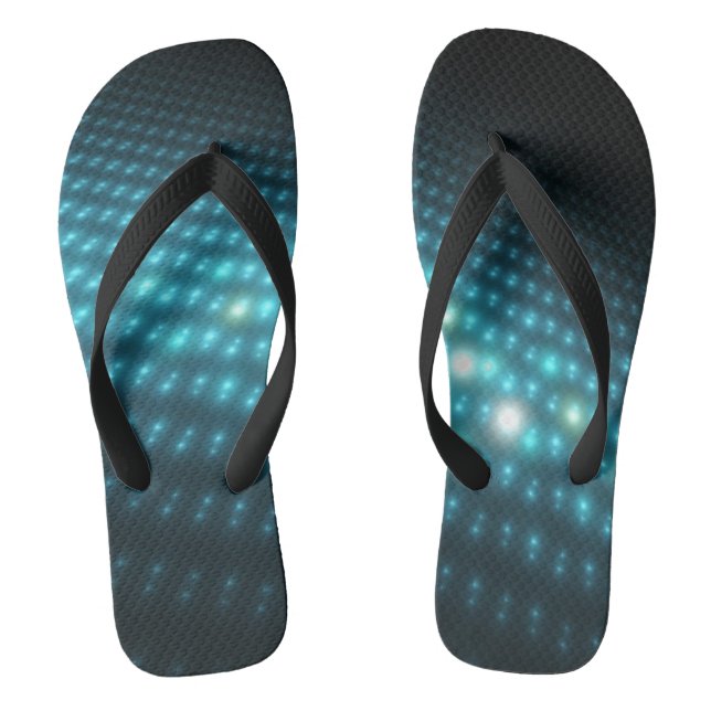 Blaue Kugeln 3D Flip Flops (Fußbett)