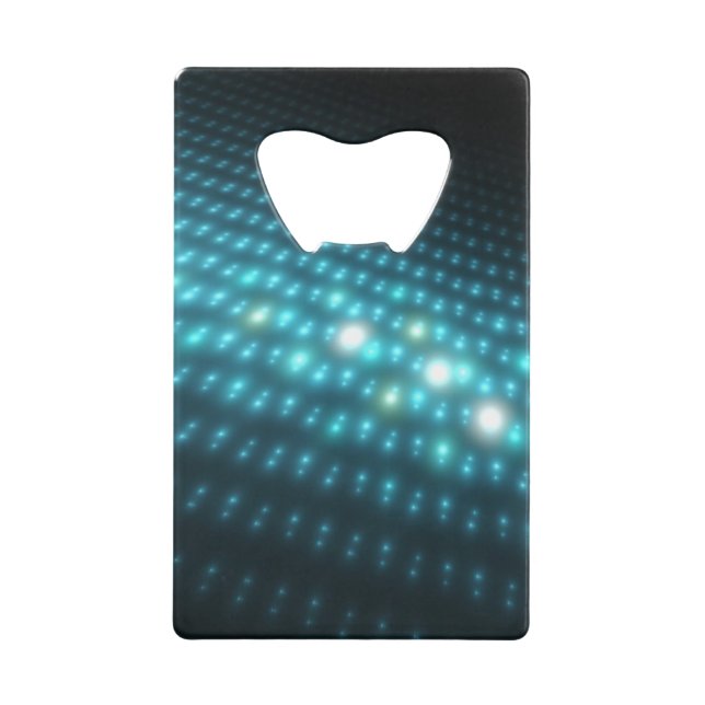 Blaue Kugeln 3D Geldkarten Flaschenöffner (Vorderseite)