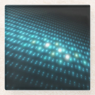 Blaue Kugeln 3D Glasuntersetzer