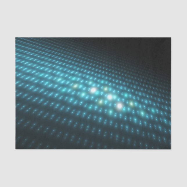 Blaue Kugeln 3D Seidenpapier (Vorderseite)