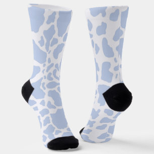 Blaue Kuh-Spots Tierdruckmuster Socken