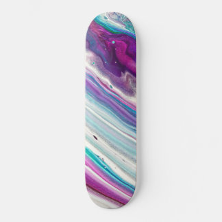 Blaue künstlerische Pinselstrich-Muster-Skateboard Skateboard