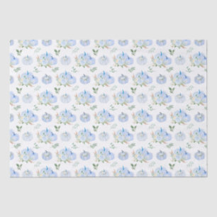 Blaue Kürbisblumen Seidenpapier