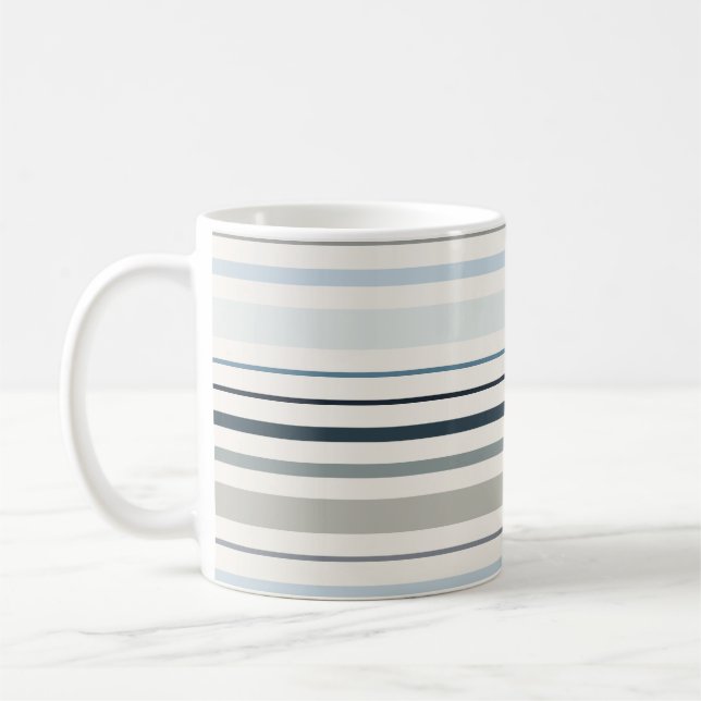 Blaue Küstenstreifen Kaffeetasse (Links)
