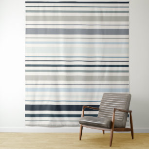 Blaue Küstenstreifen Wandteppich
