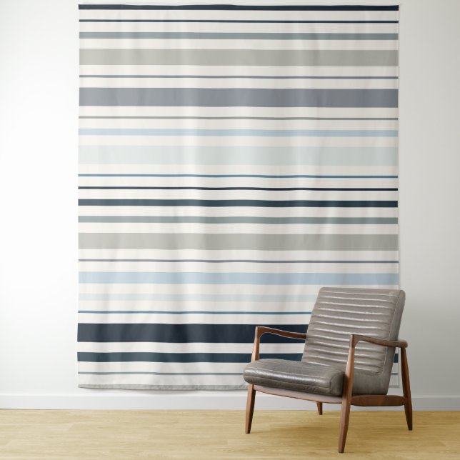 Blaue Küstenstreifen Wandteppich (Beispiel)
