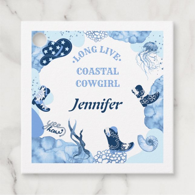 Blaue Küstenwache Geschenkanhänger (Vorderseite)